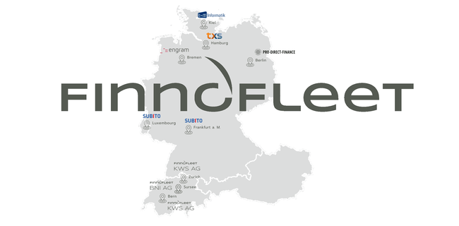 Finnofleet Landkarte mit Dependancen